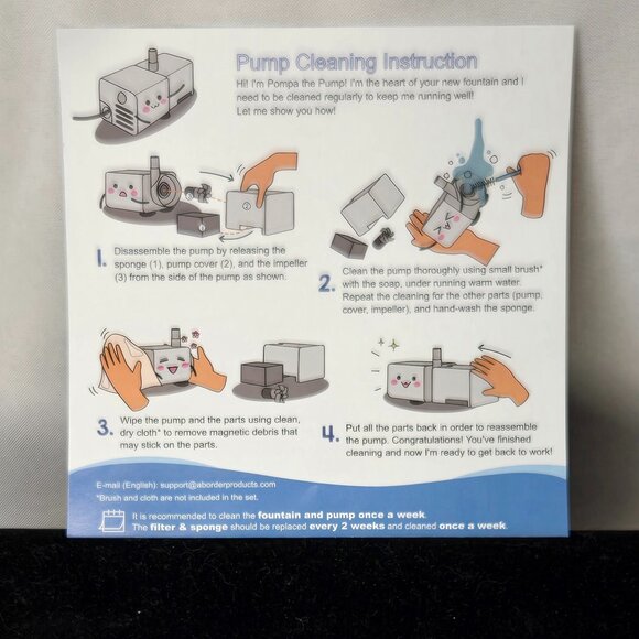 Veken Pet Drinking Water Fountain (95oz w/Blue Night Light Switch) Automatic - Picture 12 of 14